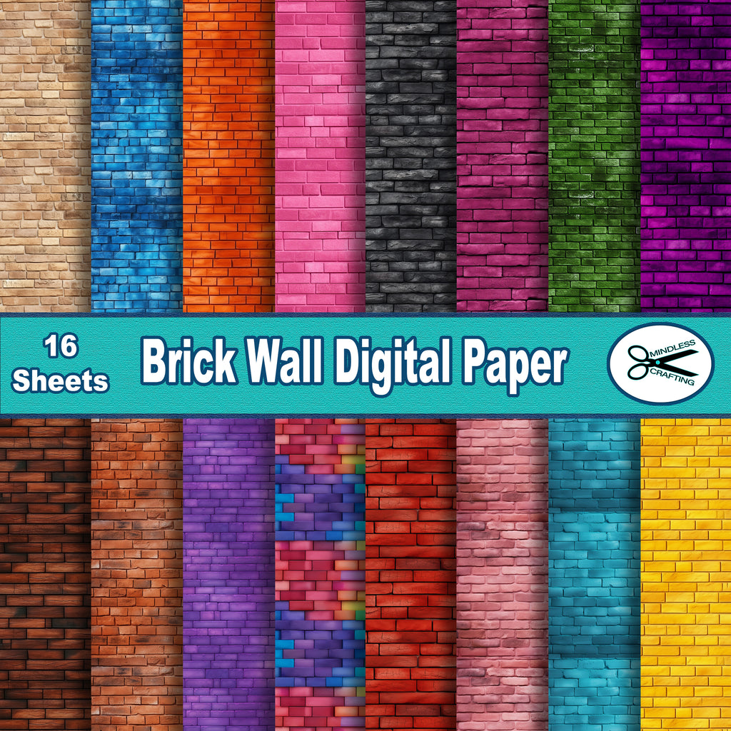 Brick Wall Digital Paper – Mindless Crafting